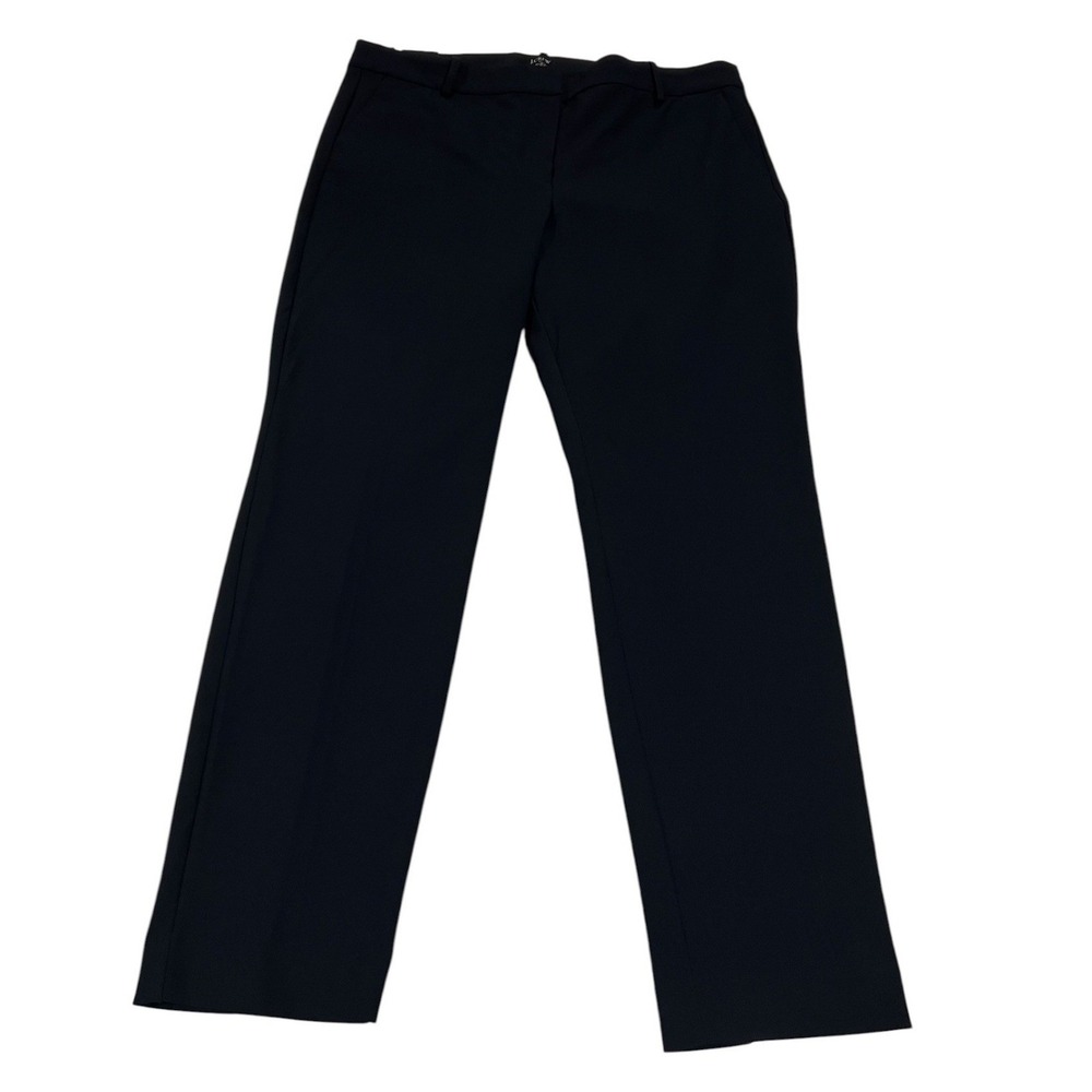 NWT J.Crew Ruby Full Length Bi-Stretch Cotton Pants Navy Women's 16‎